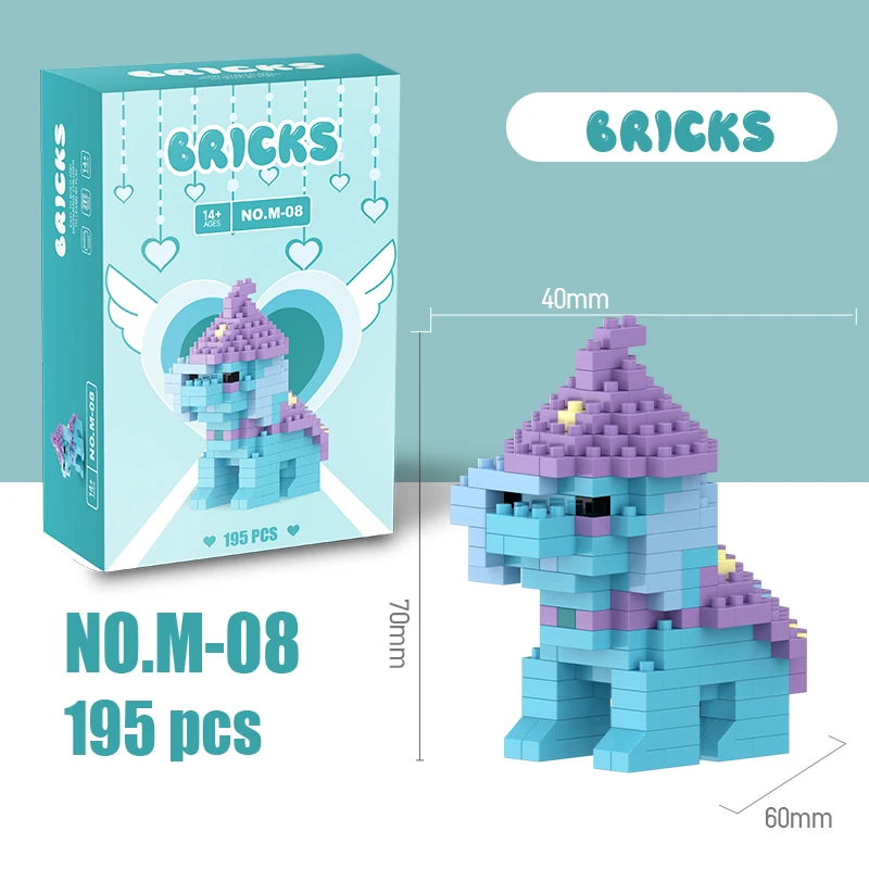 My Little Pony Bouwstenen Brick Equestria Meisjesfiguur Twilight Sparkle Bouwstenen Cartoonfiguur Speelgoed voor Kinderen