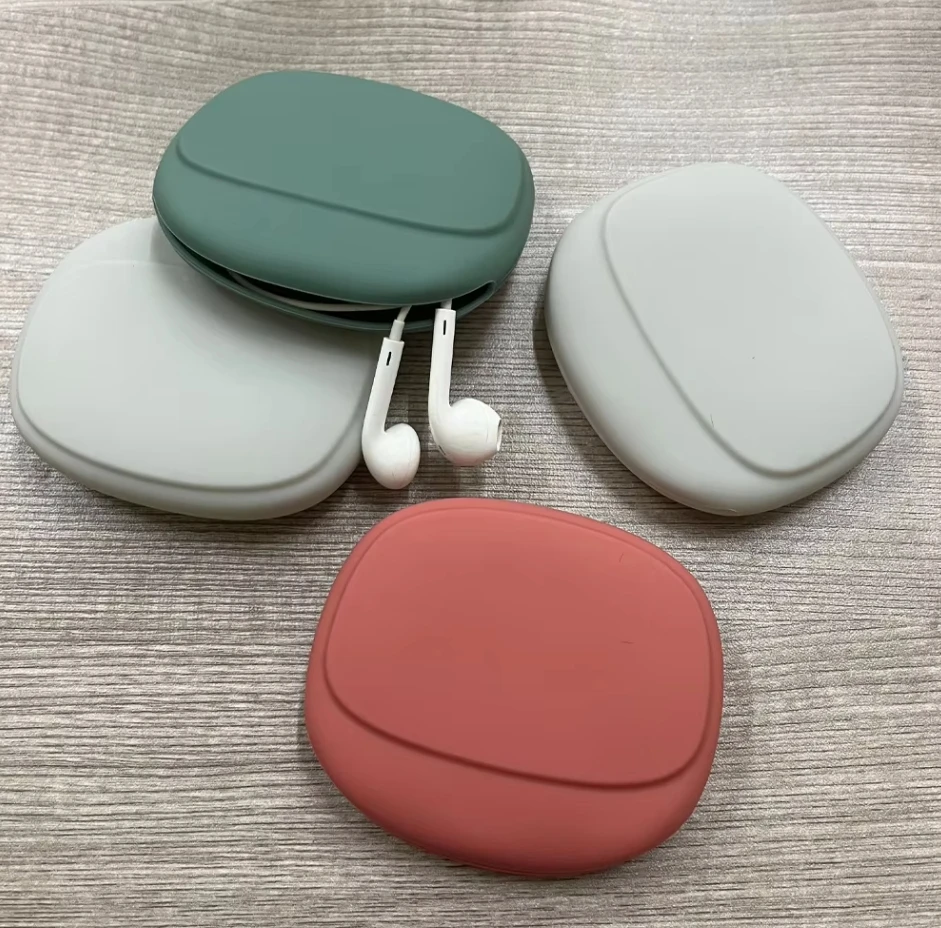 COLORS Silicone Cell Phone Cable Bag, Data Cable Storage Box, Travel Earphone, Wire Key, U Drive, USB Rating, Sauna