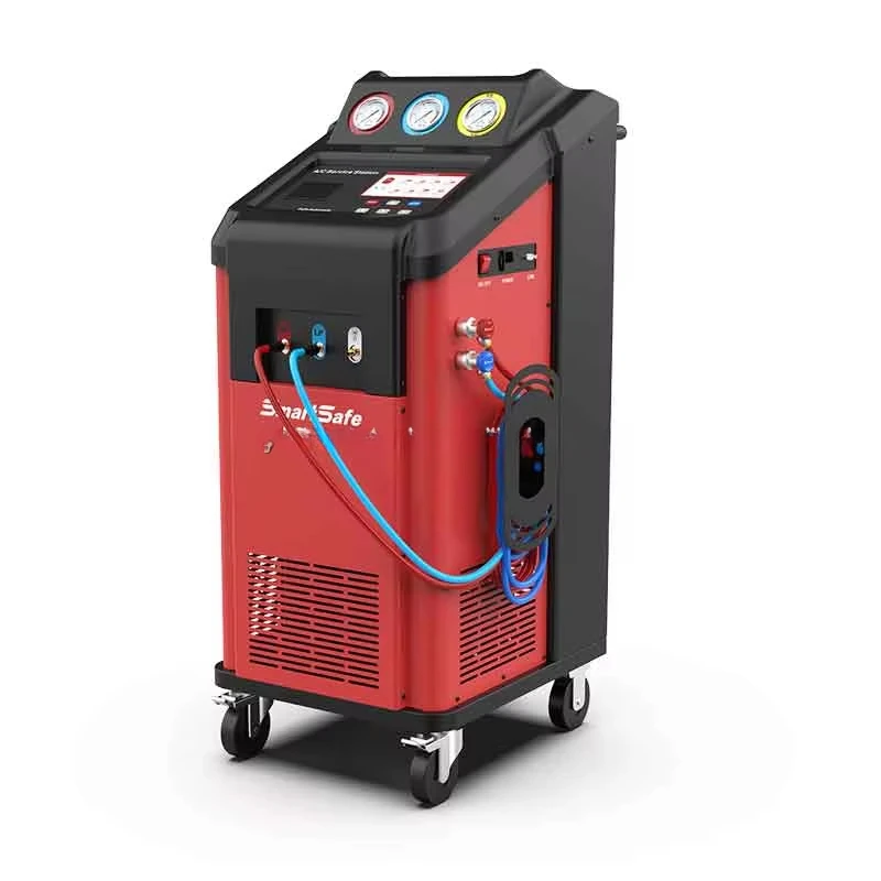 Smartsafe AC519 A/C Service Station LAUNCH Value500 Plus For Workshop R1234YF R134A Automatic AC Refrigerant Recovery Machine