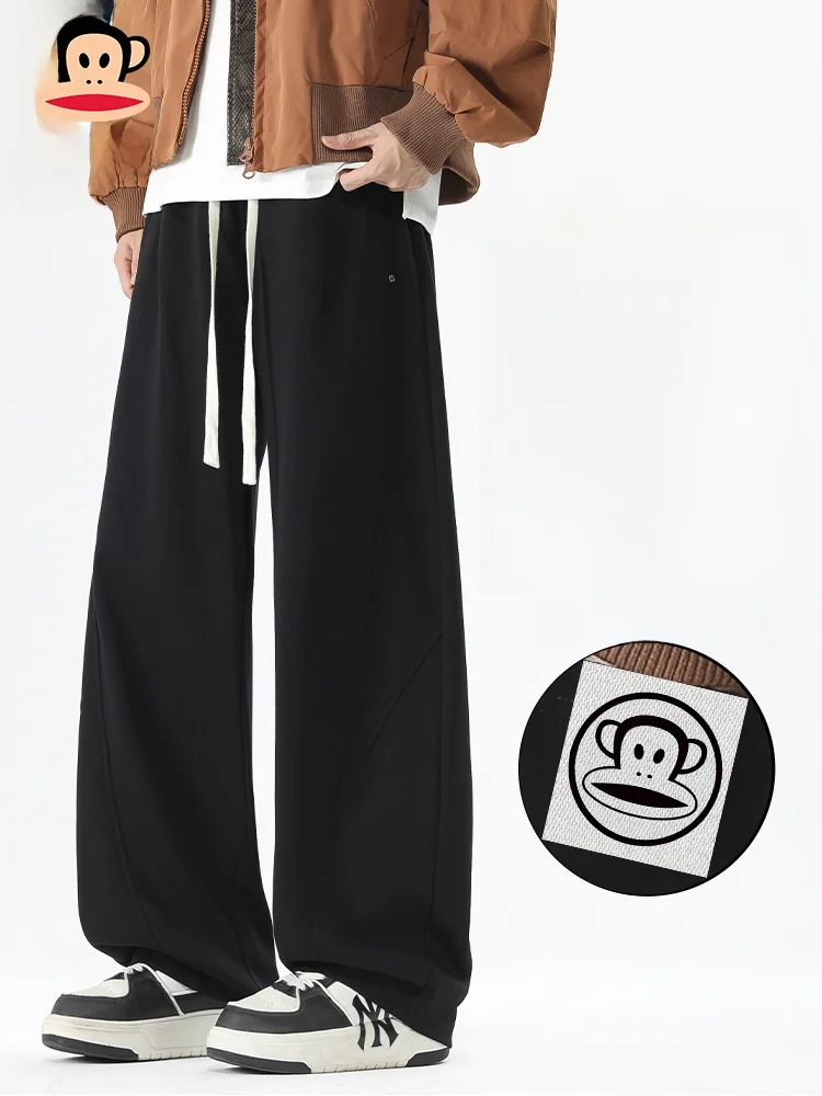 

PaulFrank American Retro Straight Leg Casual Pants Men Loose Versatile New Trendy Brand Long Trousers Autumn Seasonal Wear