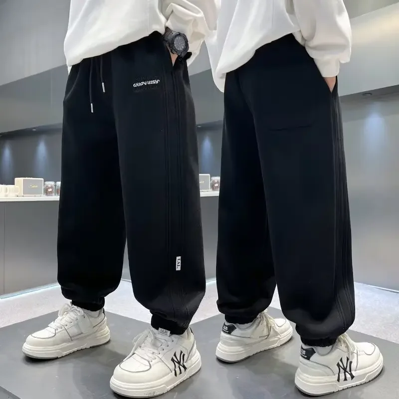 

Pants For Children And Boys In Spring, Trendy New Casual Sports Sweatpants For Boys In Spring And Autumn, Loose And Thin
