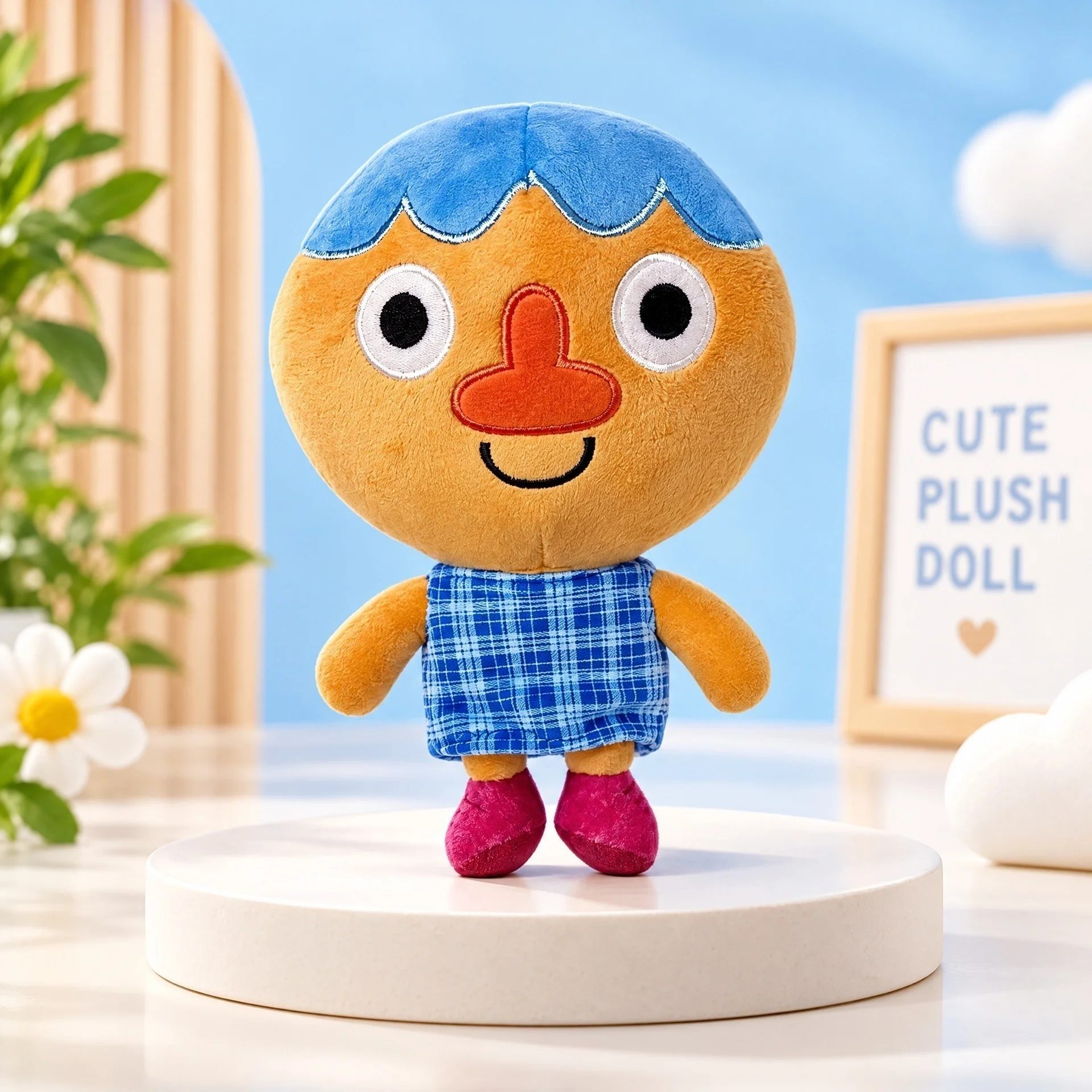 TreasuringU Noodles Pals Plush Toys Cute Blossom Stuffed Doll Fun Kernel Cartoon Character Plushie Doll Kids Christmas Gifts