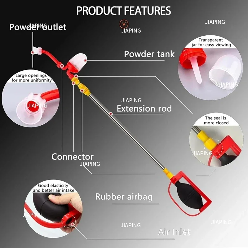 مناسبة لـ nuevo polinador agricosolarecolector polvo Tierra de diatomeas،pulverizador polvo multifunction73-109Cm