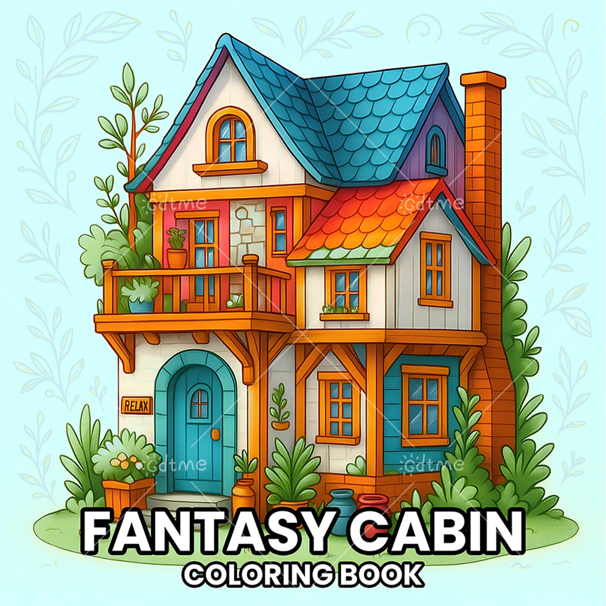 FANTASY CABIN Coloring Book - Enhance Creativity with Fun and Whimsical Designs in This Engaging Colouring Book