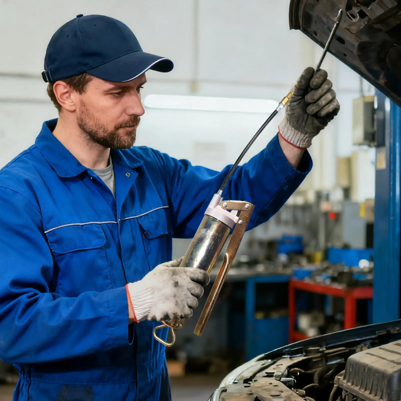 

Рычажный инструмент для наполнения смазки, аппликатор для смазки автомобиля, большой объем, аппликатор для смазки, инструмент со шлангом для шланга для техников