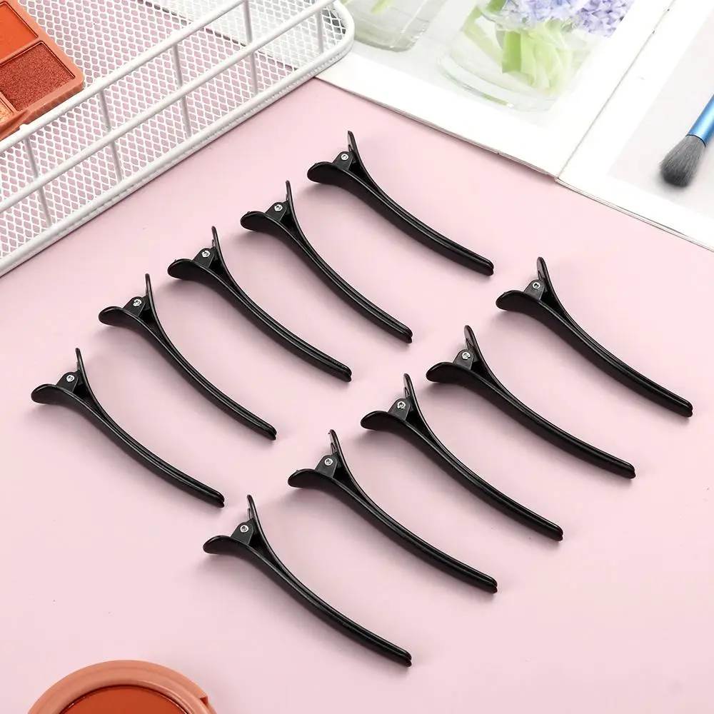 10Pcs 10Pcs Hairdressing Hair Salon Basic Hair Clips Salon Styling Hair Clips Washing Shower Barrette Section Clamps