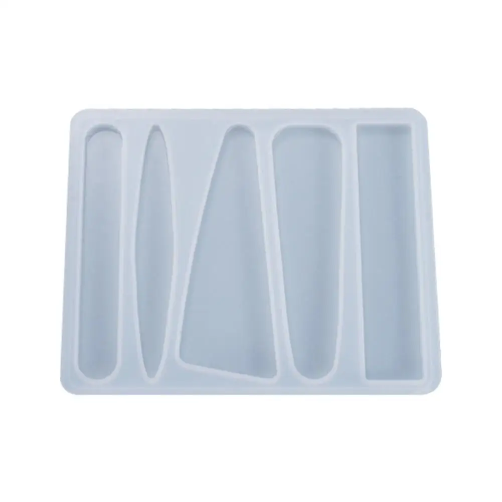 Rectangle Shape Silicone Diy Hair Card Patch Drip Mold Resin Molds Concrete Cement Plaster Decor Handmade Concrete Casting I5o4