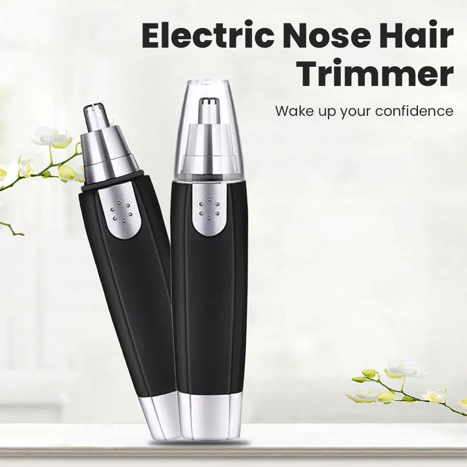  3-in-1 Rechargeable Facial Hair Trimmer - Painless Electric Nose, Ear & Eyebrow Shaver for Men & Women, Portable Grooming Kit 