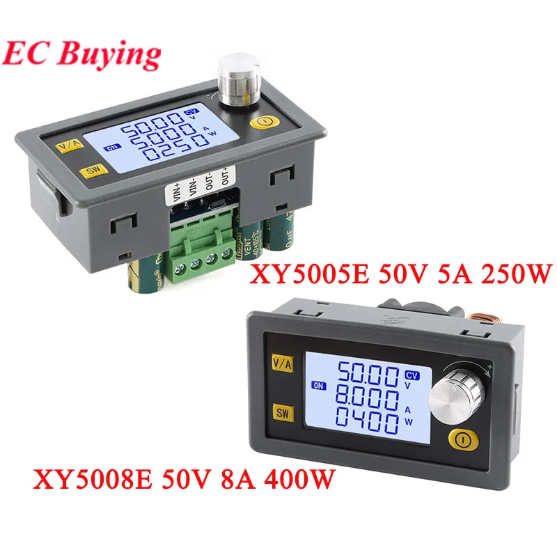 XY5005E XY5008E DC DC Buck Step-down Converter CC CV 6-55V 5A 250W/8A 400W 50V Power Module CNC Adjustable Regulated Laboratory