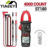 ANENG ST180 4000 Counts Digital Clamp Meter AC Current Multimeter Ammeter Voltage Tester Car Amp Hz Capacitance NCV Ohm Tool