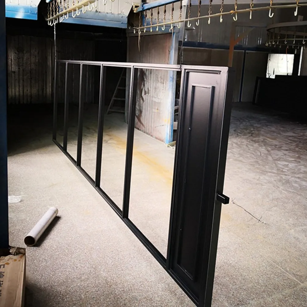 Powder Coating Black French Steel Doors Windows Design China  Manufacturer Suppliers