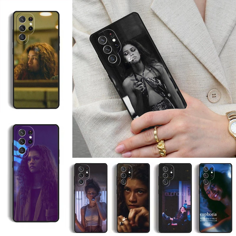 Coque de téléphone Euphoria Zendaya Rue pour Samsung Galaxy S26 S25 Ultra S24 S23 S22 S21 Plus Note 10, coque de protection