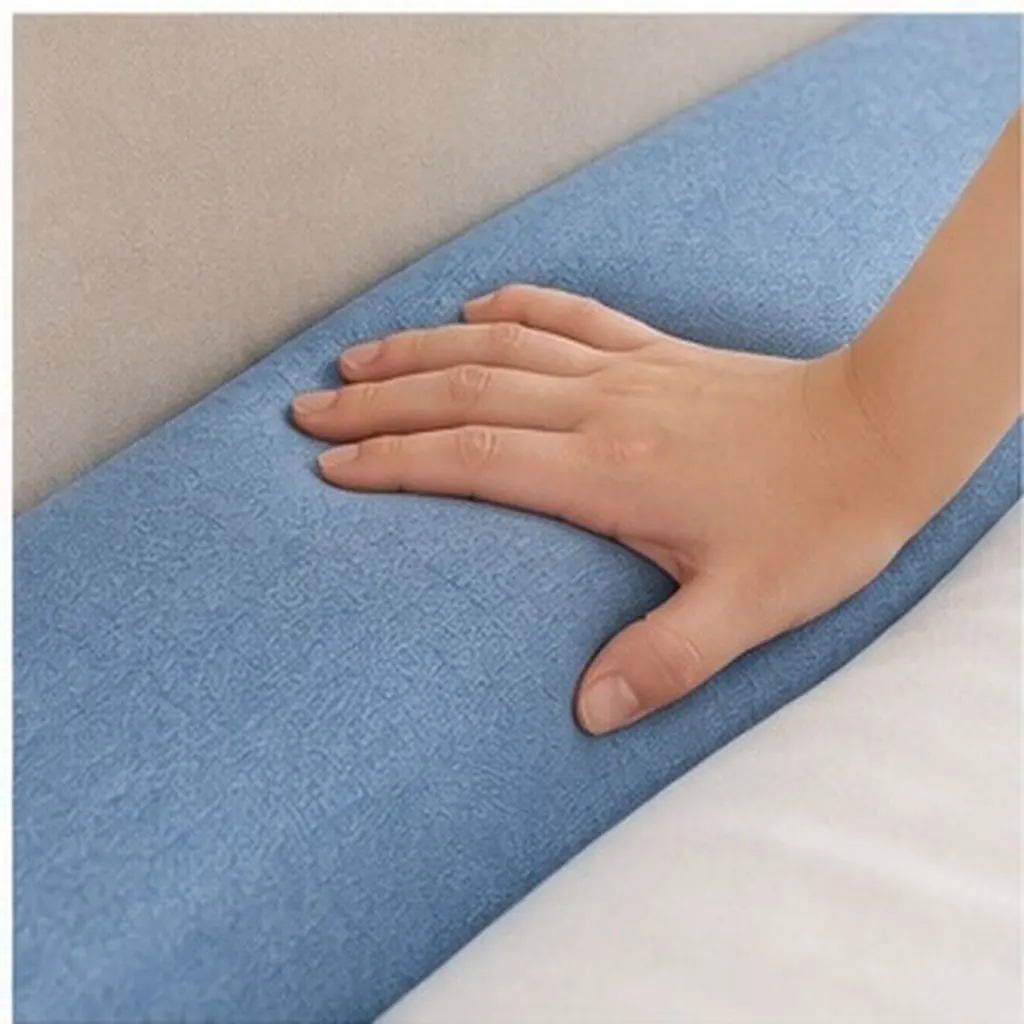 Bed Gap Filler for Headboard Space Light Blue 31.5x4 Inch T Shape Mattress Strip Stopper Pillow Prevent Items Falling Behind