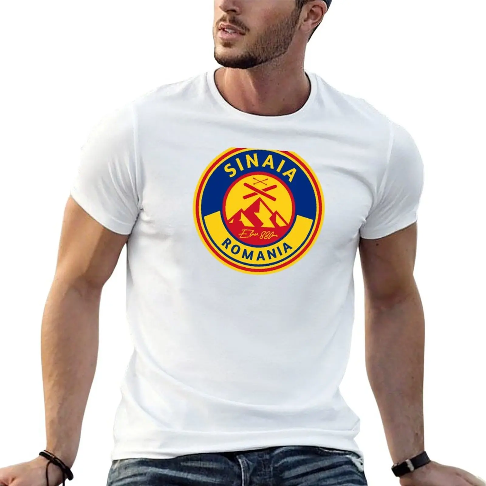 

Sinaia Romania Ski T-Shirt anime t shirts oversize t shirts with prints t shirt men 100% cotton luxury brand T-shirt