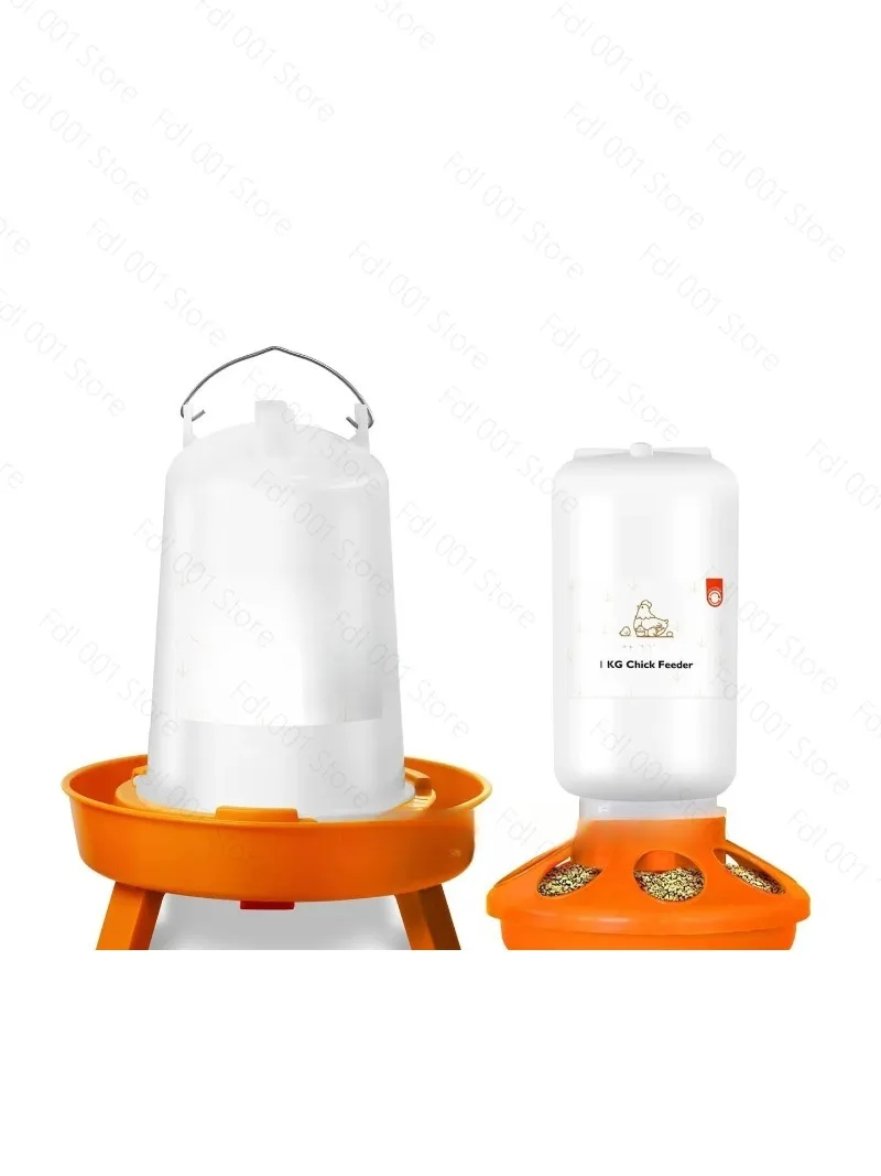 Chicken feed feeder feeding water automatic anti-sprinkling bucket duck goose pigeon trough feeding trough drinking waterpot