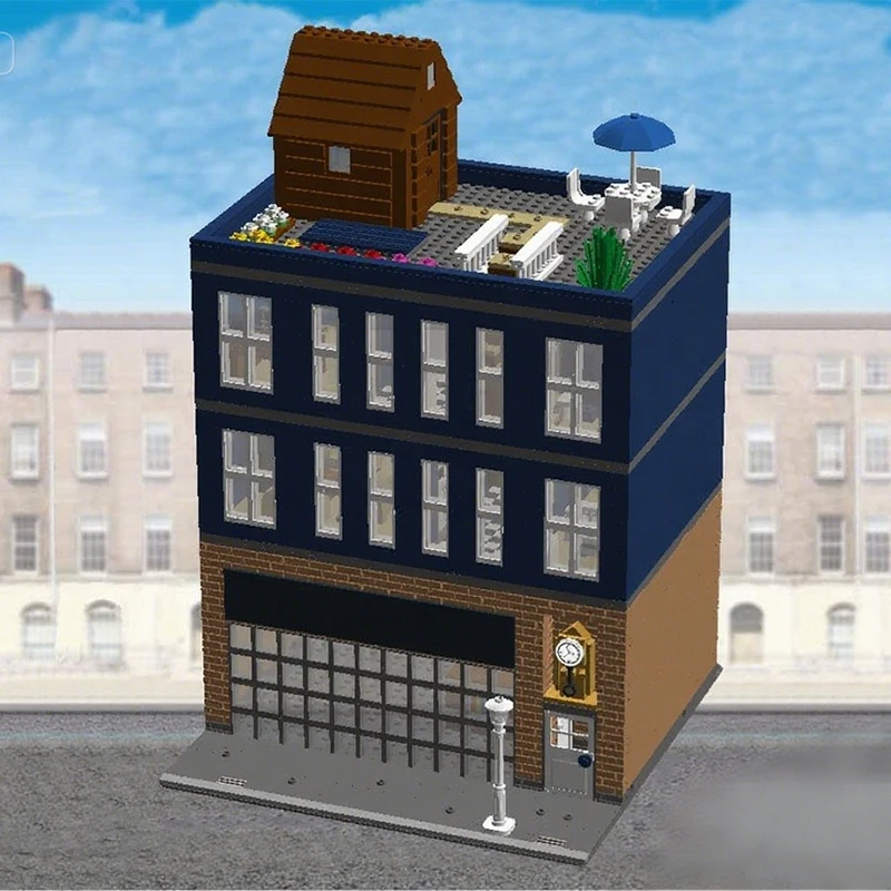 

2613pcs MOC Antiques Shop Modular Buildings Building Blocks Christmas Gift Science and Technology Themed Educational