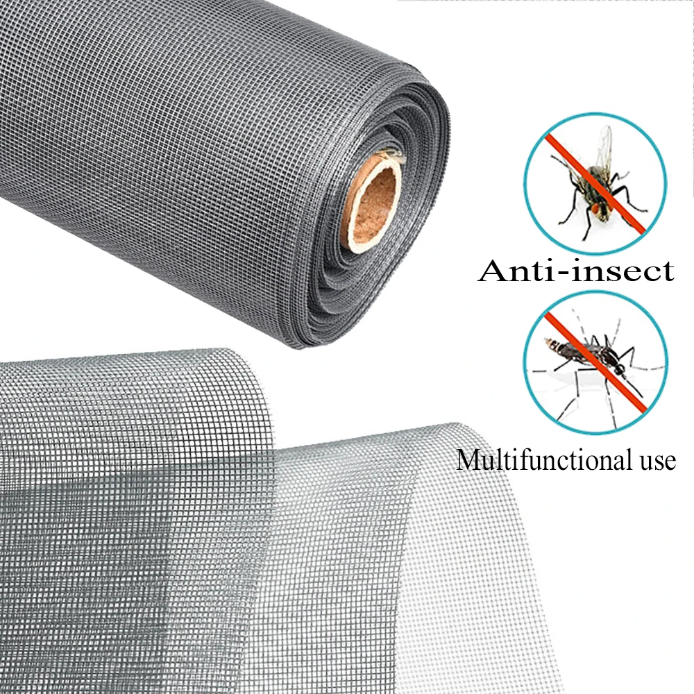 Groot Formaat Insectenscherm Raamgaas Anti Klamboe Aanpasbaar Polyester Scherm Diy Custom Mesh Muggenmateriaal