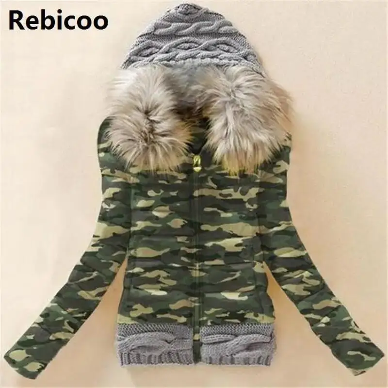 New Arrivals Winter Jacket Women Fashion Slim Big Fur Collar Warmth Outdoor Casual Coat Warm