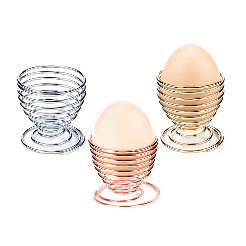 Stainless Steel Boiled Egg Cups Holder 5*5cm Tabletop Cup Kitchen Tools Breakfast Steam Rack Mold For Eggs Poach