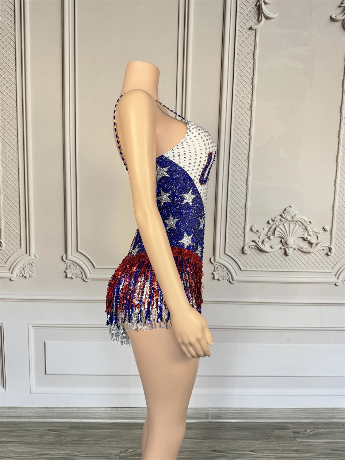 sachin and babi light blue dress American Flag Inspired Dress 17144  Advance Apparels Inc