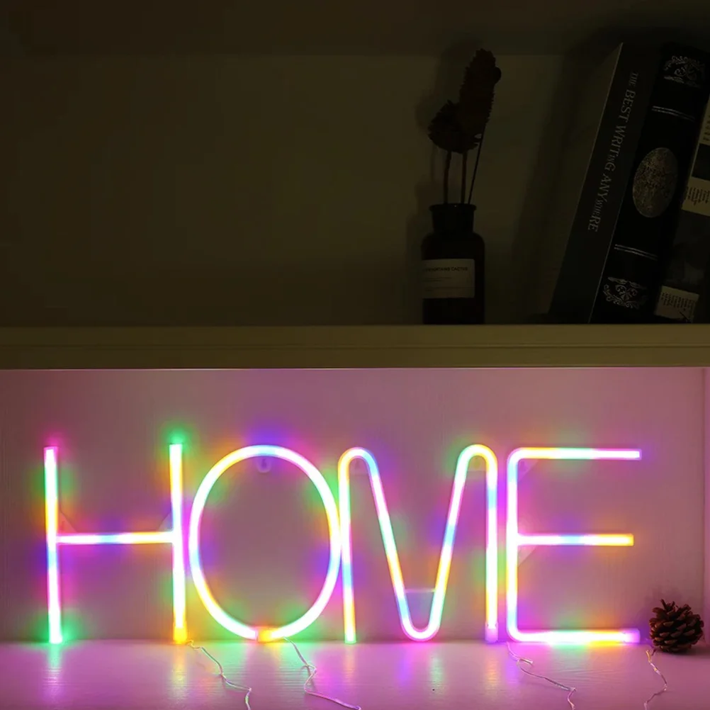 

English Letter Neon Lights LED Decorative Alphabet Lamps for Bedroom Living Room Party Holiday Home Wall Display