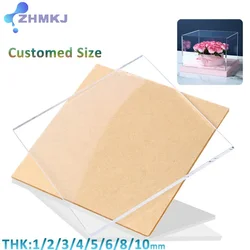 Clear Plexiglass Acrylic Board Organic Plastic Sheet Glass Methacrylate Thickness 1-15mm