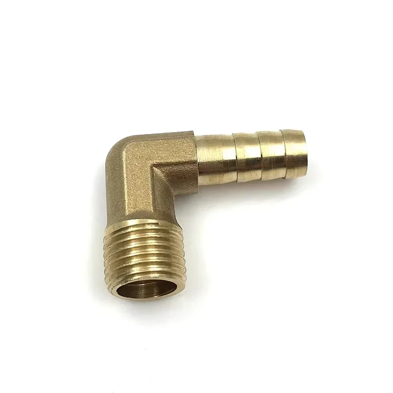 Brass Hose Barb Fitting Elbow 6mm-16mm Tail to 1/8