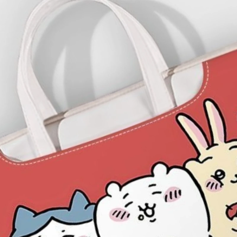 Cartoon Kawaii Laptop Bag Portable Hand Carry Multi-functional Storage Waterproof Anti-fouling Lightweight Practical Chiikawa