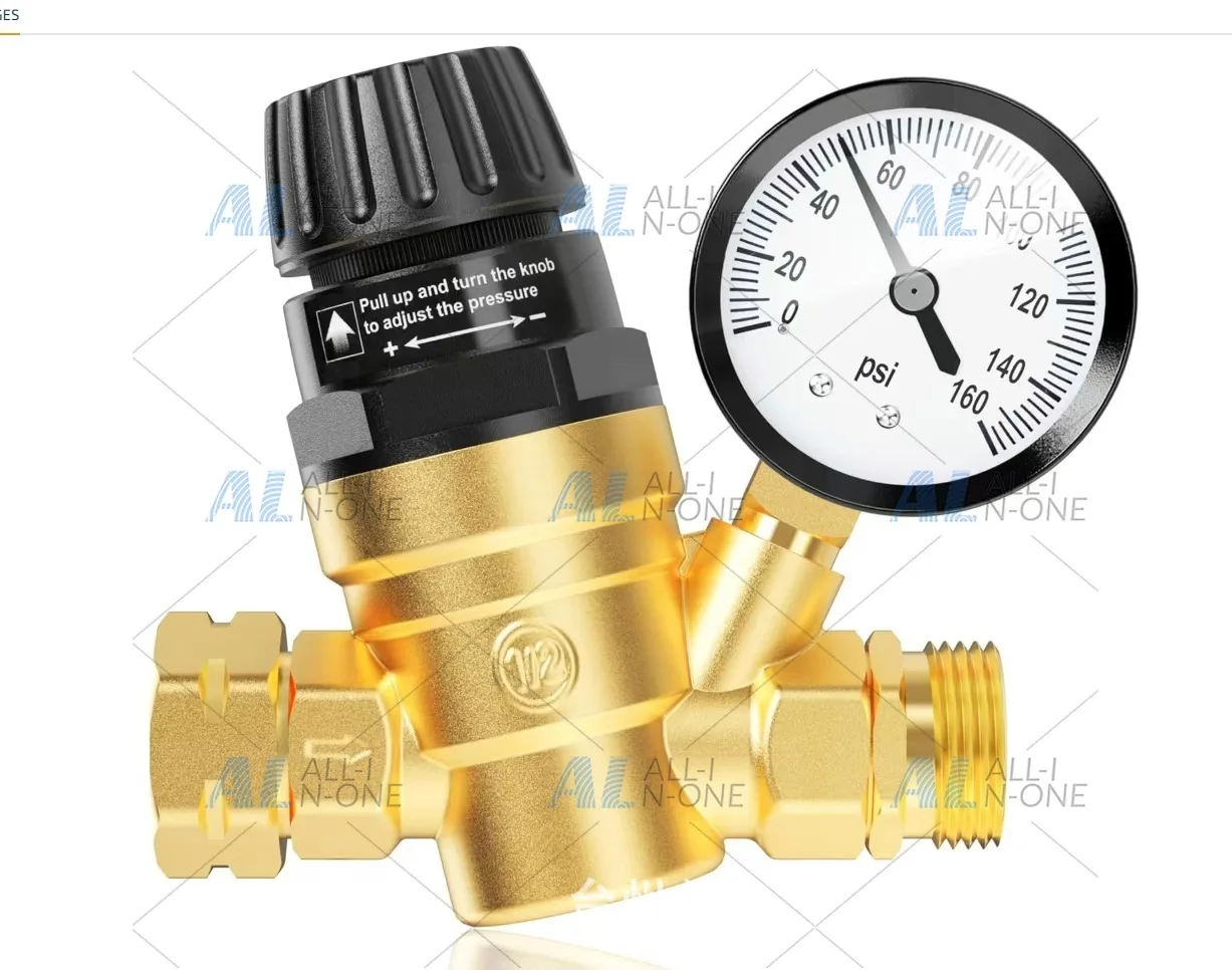 Supply special pressure reducing valve for RV, adjustable tap water pressure reducing valve, complete variety