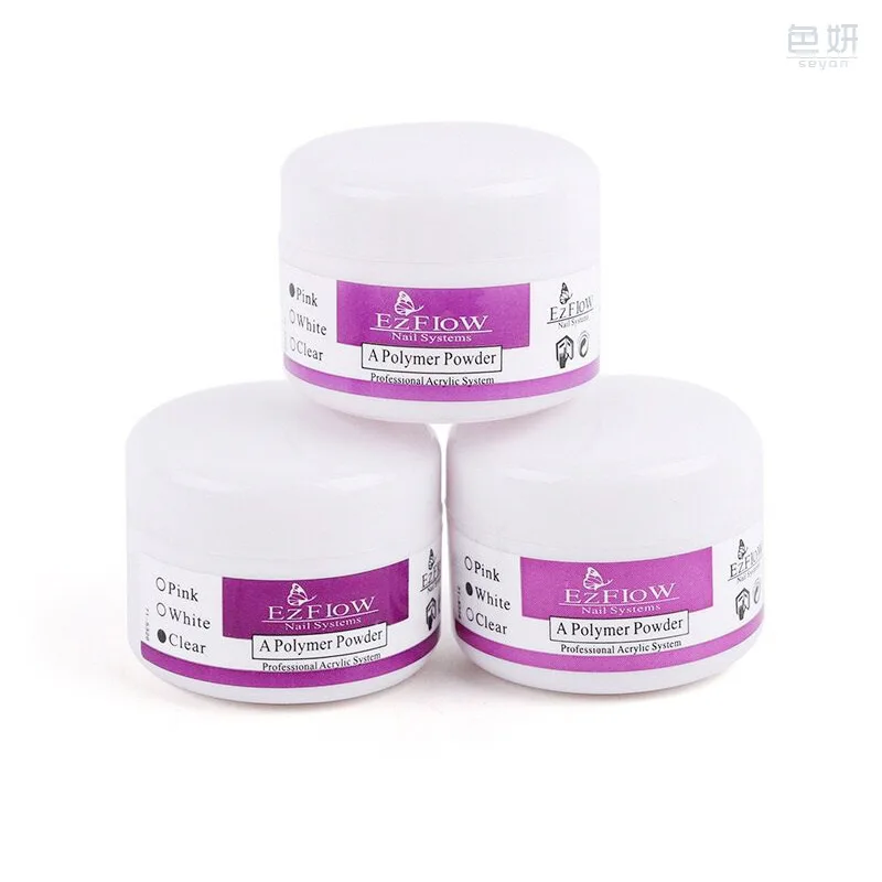 15g Clear Pink White 3 Colors Acrylic Powder Crystal Nail Manicure Tips Nail Art 3D Decoration Builder Polymer