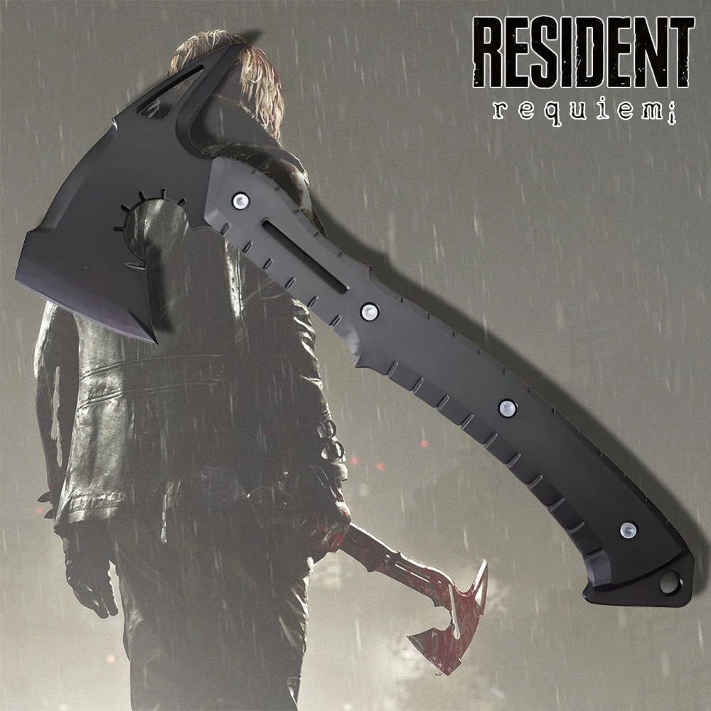 Accessoires de cosplay du jeu Biohazard Resident 9 Requiem, hache en plastique imprimée en 3D, accessoires pour fête d'Halloween et de carnaval