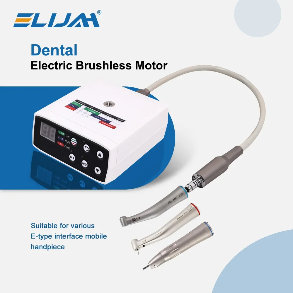 

ELIJAH Dental Electric LED Micro Motor Brushless Internal Spray Brushless Electric Dentist Low Speed Handpiece Dental Tools