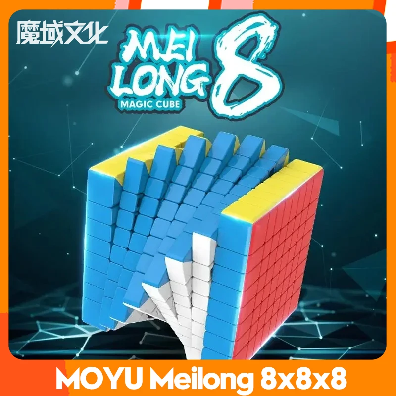 

Moyu MFJS Meilong 8x8 Magic 8 Speed Cube Stickerless Professional Fidget Toys Meilong 8 8X8 Cubo Magico Puzzle