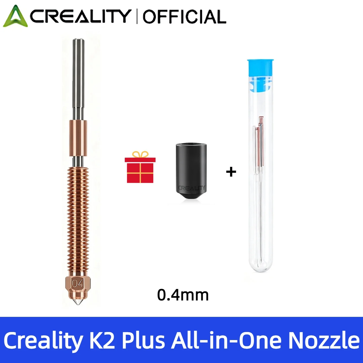 Creality K2/K2 Plus/Hi Combo für 3D-Druckerteile: Schnellwechsel-Düse, Schnellverschluss-Bimetall-Hartstahl-High-Flow-Hotend-Kit
