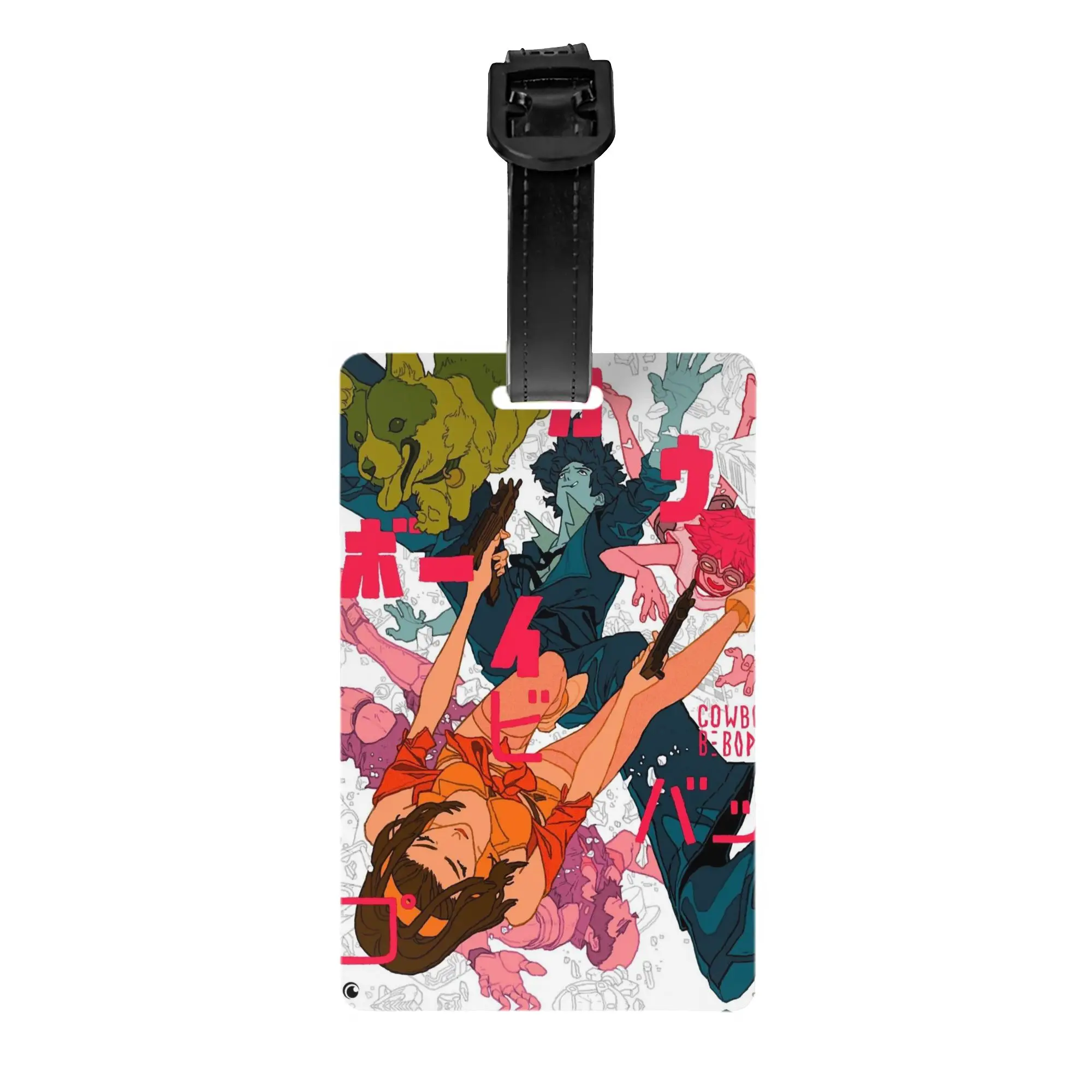 

Custom Cowboy Bebop Anime Luggage Tags for Suitcases Cartoon Manga Privacy Cover ID Label