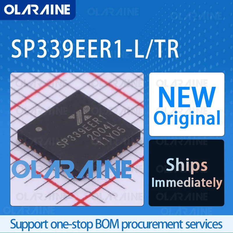 

1/5/10Pcs SP339EER1-L/TR QFN-40 original 100% New chip Interfaces-Dedicated RS-232, RS-422, RS-485, Voltage-5.25 V Current 2 mA