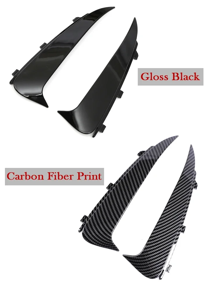 For Mercedes Benz C Class W205 C205 S205 Rear AMG Canard Flaps A205 Coupe Sedan Wagon T Model Cabriolet Gloss Black Carbon Fiber