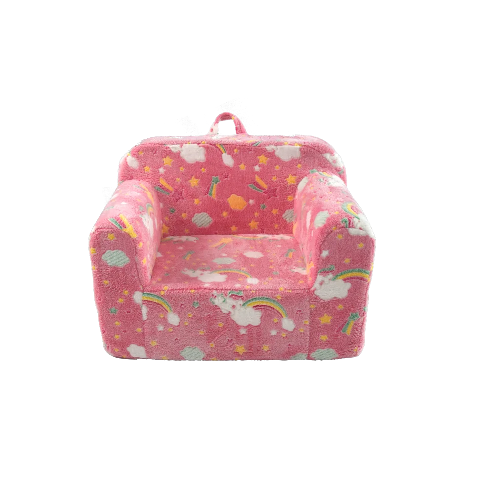 Kindersofa mit Tragegriff und Seitentaschen. Kindersessel. Leichter Kindersofastuhl – Detail 5