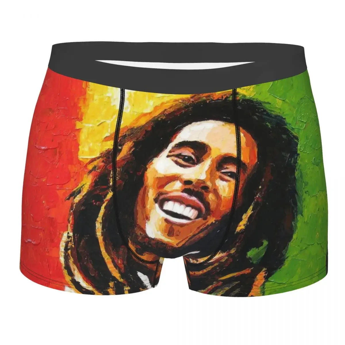 Male Sexy Bob Marley Soul Underwear Jamaica Reggae Musician Boxer Briefs Men Stretch Shorts Panties Underpants