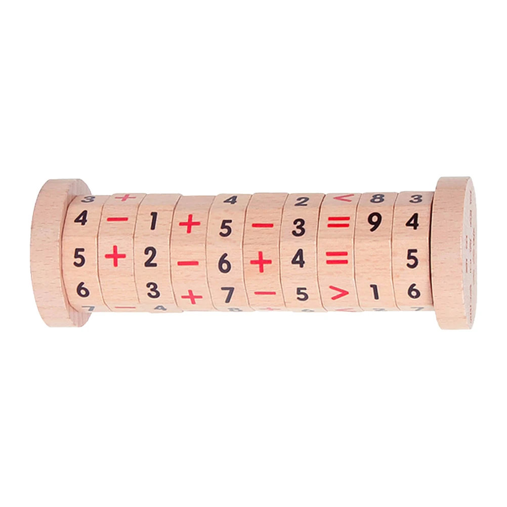 1 set Calcolatrice di velocità Sussidi didattici Giocattolo per l'apprendimento aritmetico in legno per bambini Strumento matematico Interazione genitore-figlio