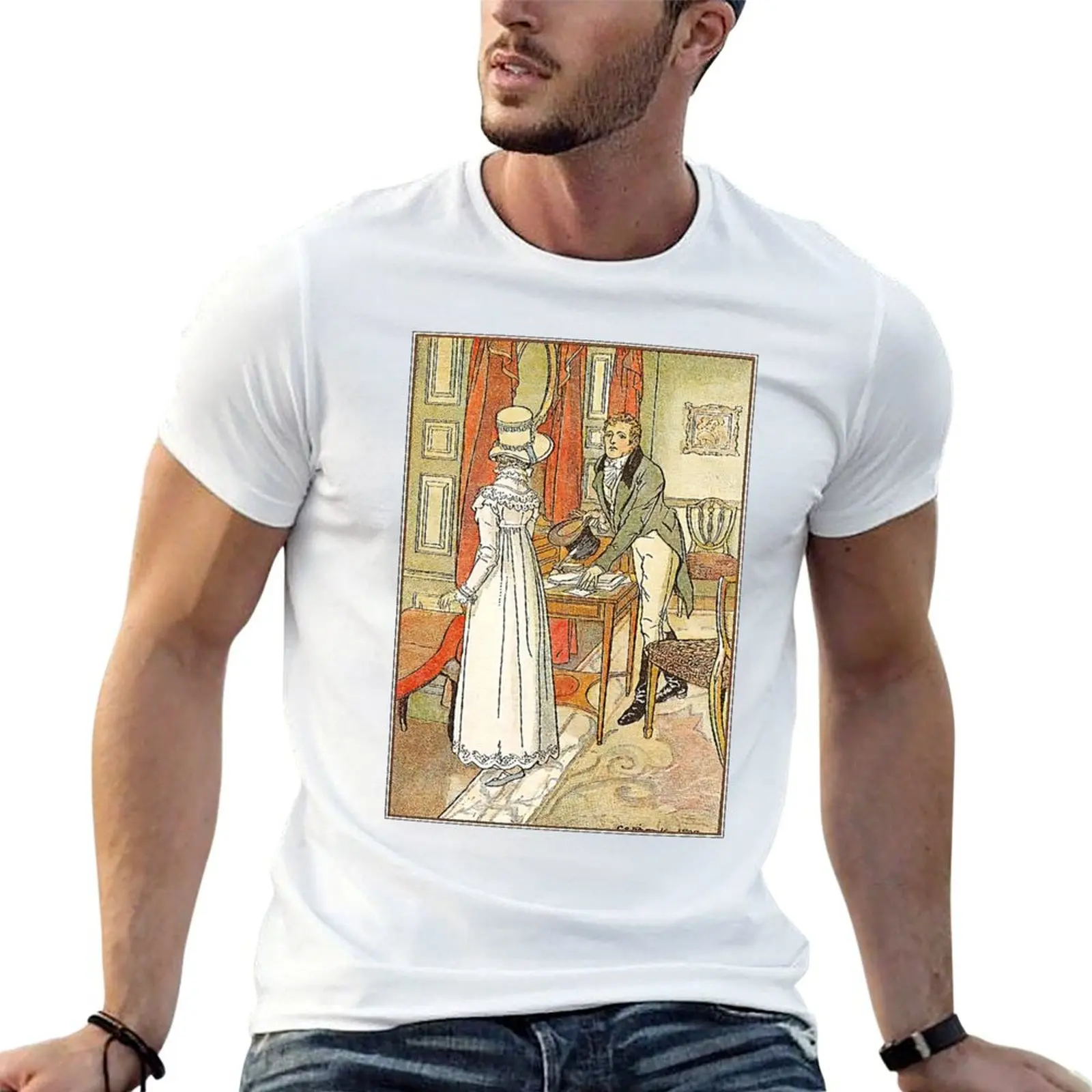 T-shirt Persuasion 1898 pour homme, t-shirts en coton pour homme, t-shirts 100% coton pour homme