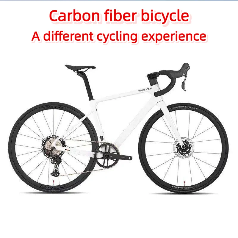 

All-carbon fiber body, lightweight bicycle, professional racing experience, road bike, all-oil disc brakes, comfortable