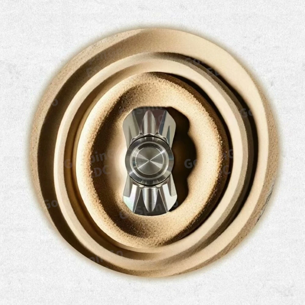 Ghost EDC Wing Fidget Spinner Fidget Toys pour adultes Fidget Spinner à deux lames Gyroscope en acier inoxydable Jouet anti-Stress