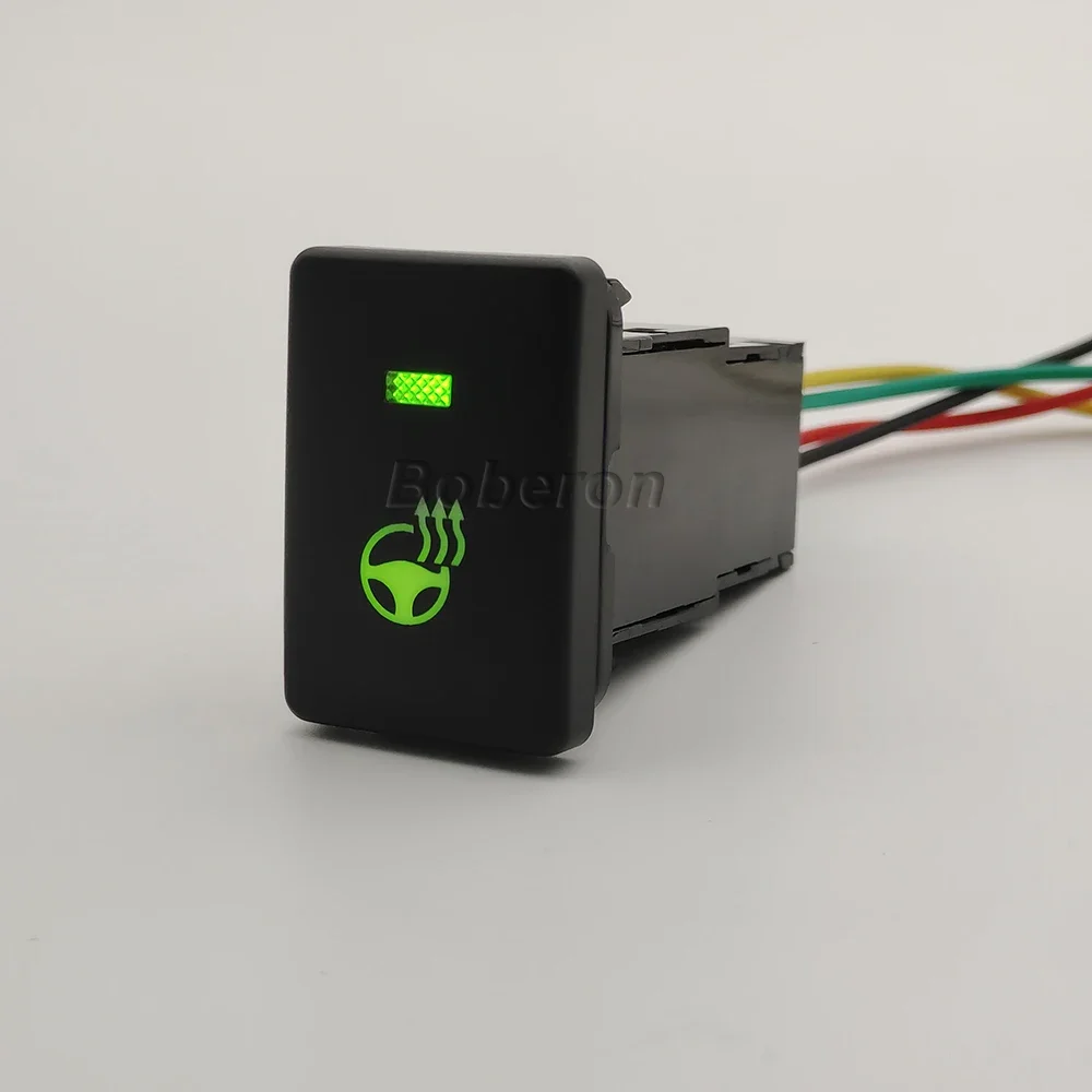 1PC LED Light Steering Wheel Heating Control Switch Button For Toyota RAV4 Camry Prius Corolla PRADO