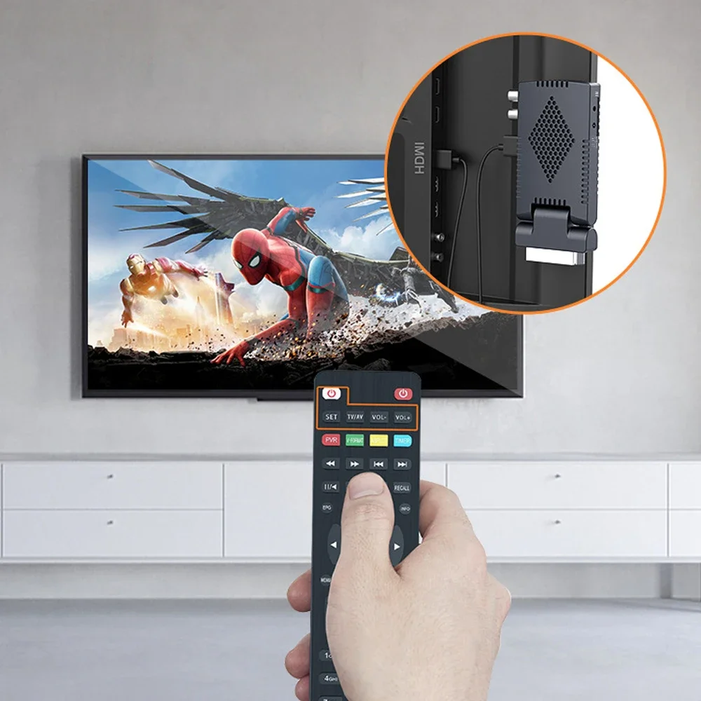 H.265 HD Digital DVB-T2 spagna TDT europa ricevitore TV terrestre HEVC 265 DVB-T2 decodificatore H.265 EPG Set Top Box interfaccia Scart
