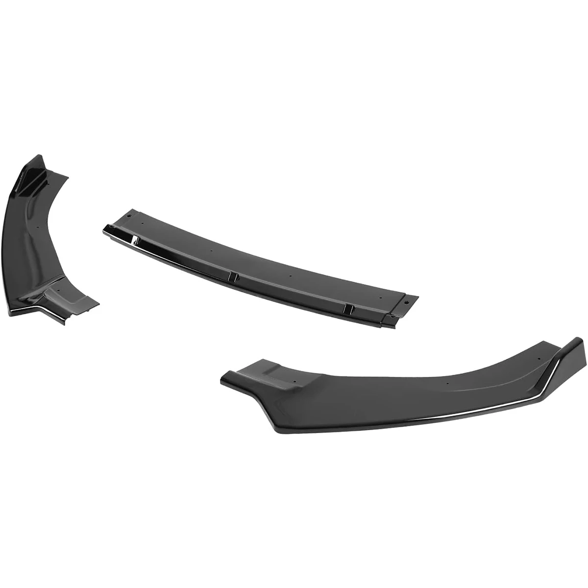 Front Bumper Lip For VW Golf MK7 MK7.5 GTI GTD R R-Line 2012-2020 Front Bumper Splitter Lip Spoiler Car Body Kit Glossy Black
