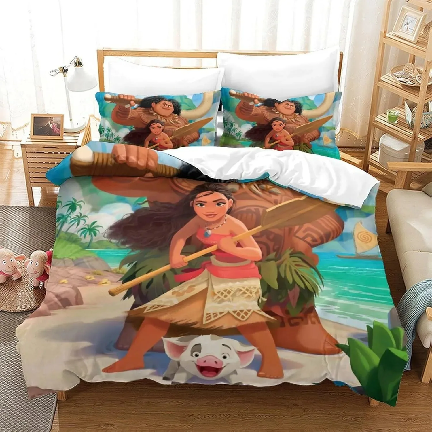 

Moana Maui Ocean комплект постельного белья с 3D принтом Queen King Size пододеяльник пододеяльник с наволочкой комплект домашний текстиль подарок
