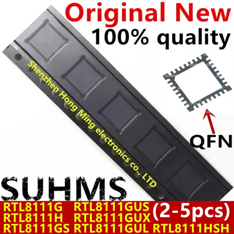 (5 pezzi) 100% Nuovo RTL8111H RTL8111GS RTL8111GUS RTL8111GUX RTL8111GUL 8111H 8111GS 8111GUS 8111GUX 8111GUL QFN Chipset