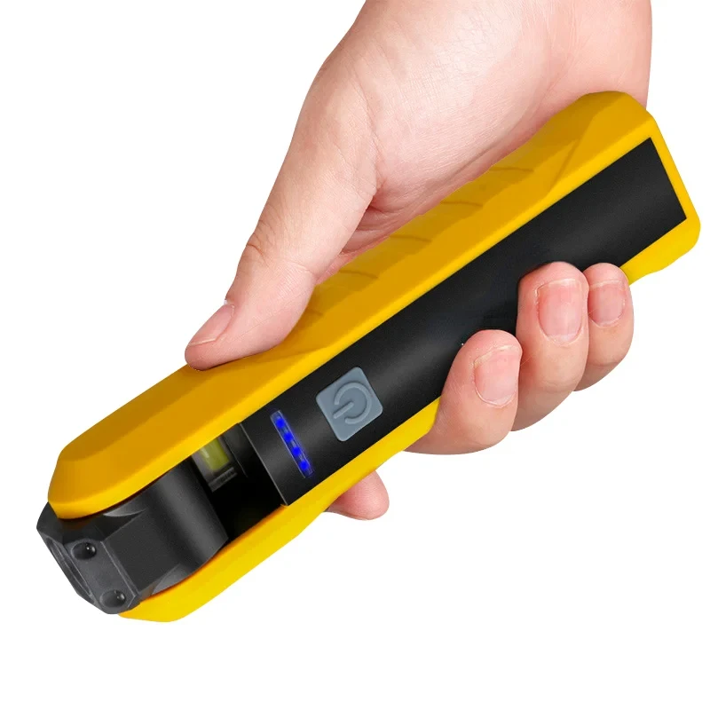 Portable COB Work Light Magnetic Flashlight 4 Lighting Modes USB Rechargeable Rotatable Outdoor Camping Emergency Work Lamp