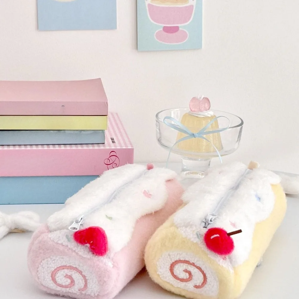 Plush Pencil Case, Cute Stationery Bag, High-Capacity Plush Stationery Box for Students, Super Popular Cute Stationery Bag